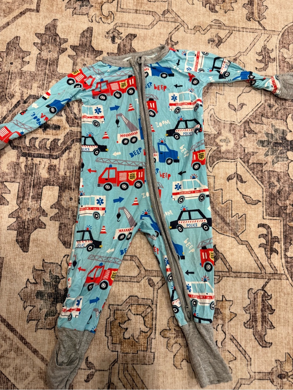 Little Sleepies To the Rescue pajama 3-6 months